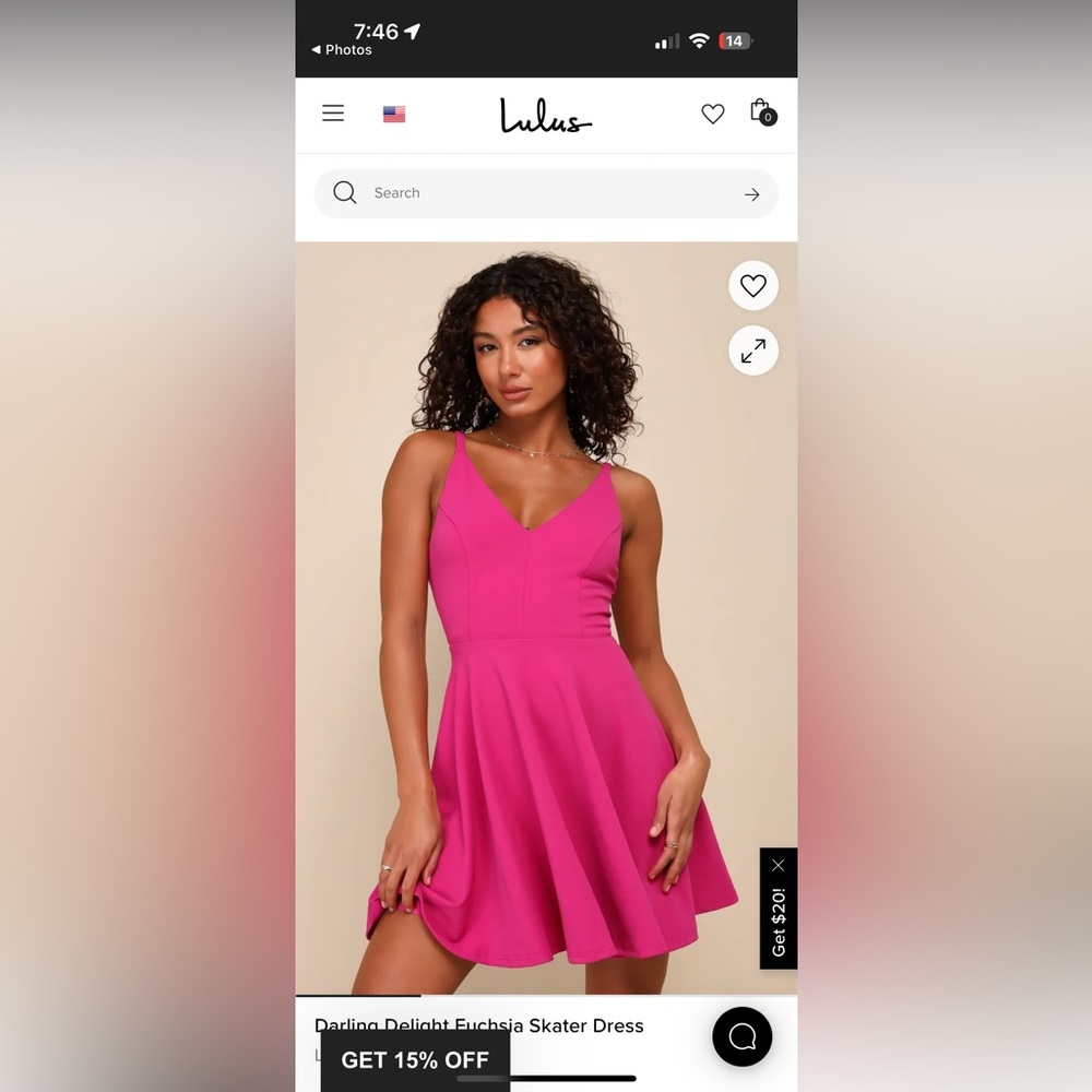 Lulu’s Darling Delight Fuchsia Skater Dress - Picture 2 of 15